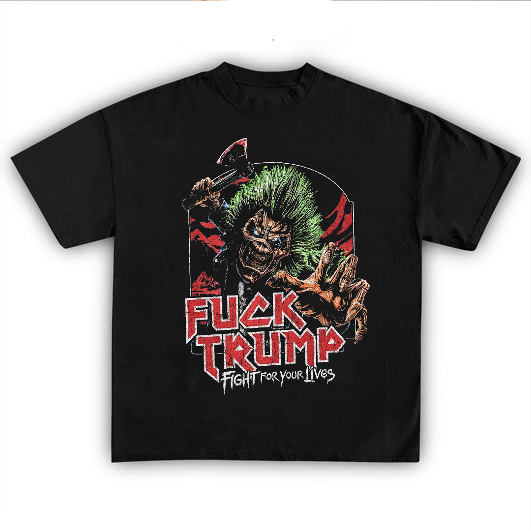 [FREE SHIPPING] Iron Maiden Fuck Trump Shirt